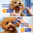 thumbnail image 5 of Oneisall 4 In 1 Dog Paw Trimmer for Small Dogs, N12 Low Noise 2 Speed Dog Grooming Kit Includes 3 Trimmer Heads & 1 Nail Grinder Head, Cordless Dog Clippers for Grooming & Dog Nail Grinder - Navy, 5 of 10
