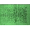 thumbnail image 1 of Ahgly Company Indoor Rectangle Oriental Emerald Green Industrial Area Rugs, 2' x 3', 1 of 4