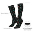 thumbnail image 4 of Honeii Colorful Insect Print Long Socks,Novelty Design Socks Gift for Men and Women,Crew Socks,Calf Socks, 4 of 6