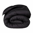 thumbnail image 2 of Superior Basketweave Plush Down Alternative Comforter, Full/Queen, Black, 2 of 13