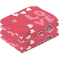 thumbnail image 2 of GZHJMY Valentine's Day Cotton Hand Towel Super Soft and High Absorbent Bath Towel Fast Drying Hand Towel for Home Bathroom Gym Hotel Yoga (2 Pack),16 x 28 inch Washcloths, 2 of 7