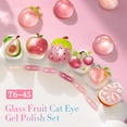 thumbnail image 3 of Set de esmaltes de uñas en gel Double Rhythm Cat Eye, 15 ml x 6 unidades, color rosa, 3 of 9