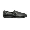 thumbnail image 2 of Sleepers Mens Hadley Softie Leather Twin Gusset Slippers, 2 of 3
