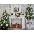 thumbnail image 4 of Ejiaya 12 Pieces 4" Glitter Christmas Flowers White Poinsettia Artificial Flower Christmas Tree Flowers Wreath Tree Ornaments, 4 of 6