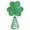 Dark Green, variant on YWIYIUD 1PC St Patrick's Day Mini Tree Topper Tree Topper Green Metal Glitter Holidays Ornament for Festival Decorations Tabletop Ornament Decoration for Holiday Party Decor 8inch