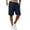 Navy |#13, variant on Men's Cargo Shorts Casual Summer Loose Fit Bermuda Shorts Elastic Waist Drawstring Pants with Pockets Dark Gray 2XL