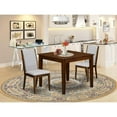 thumbnail image 2 of East West Furniture 3 Pc Dining Room Set Consist of a Square Table and 2 Upholstered Chairs, 2 of 6