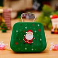 thumbnail image 6 of Cookie Tins Square Storage Tins with Christmas Decor Santa, Children's Gift Small Tinplate Box Mini Handbag for Giving Xmas Party Favors(2.8x2.4 Inch),Green, 6 of 6