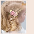 thumbnail image 2 of Pinza De Pelo De Flor De Simulación Para Niñas, Horquillas Para El Pelo, Tocado De Flores Artificiales Rosas Portátiles Para Fiestas, Ceremonias, Fotos Scienceny AP007030-03, 2 of 6