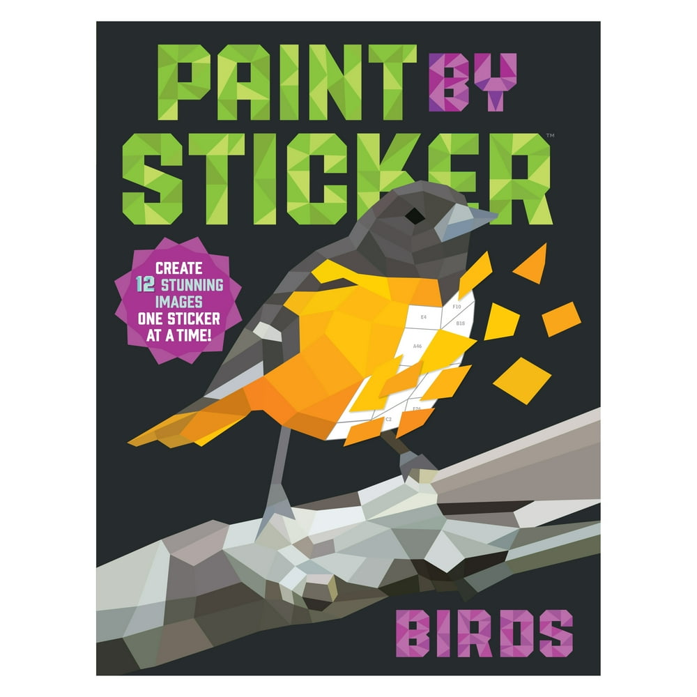 Workman Publishing, Paint by Sticker Series, Birds