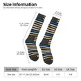 thumbnail image 3 of Women's Knee High Socks Distressed Thin Blue Line Flag Outdoor Casual Tube Socks, 3 of 7