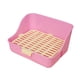 thumbnail image 5 of Caja de arena para conejos, inodoro para mascotas, bandeja de limpieza desmontable portátil, entrenamiento para ir al baño, rincón para cobayas, , rosa, 5 of 8