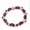 Light Pink, variant on Unisex Magnetic Hematite Stone Beaded Bracelet with Elastic Band Handmade Colorful Flat Beads