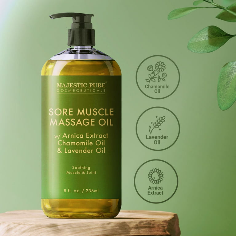 Sore Muscle Bath, Body & Massage Oil