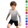 thumbnail image 1 of WENXIAOO Boys Rash Guard Shirt Fashion UPF 50+ Sun Protection Long Sleeve Swim Shirt for Kids, Toddler Rashguard Athletic Water Shirts, 1 of 5