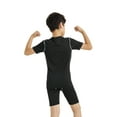 thumbnail image 3 of LANBAOSI 2 Pack Boys Athletic Athletic Dry Compression Short Sleeve T Shirts Size 14, 3 of 8