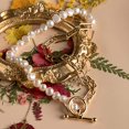 thumbnail image 5 of Clip de papel Collar de perlas Cadena de eslabones gruesos vintage Perlas cultivadas barrocas Gargantilla de oro de 18 k Moda Retro Encanto Joyería de San Valentín para mujeres Niñas - oro Sincero Electrónica, 5 of 5