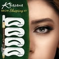 thumbnail image 7 of Khasana Brow Shaping Kit Definer, Eyebrow Stamp Stencil Kit with Waterproof Pencil Dual-ended, Brow Creamy Liner with Sharpener and Sponge Applicator #22 Brown, 7 of 7