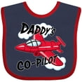 thumbnail image 3 of Inktastic Daddys Co-pilot for Fathers Day Boys or Girls Baby Bib, 3 of 4