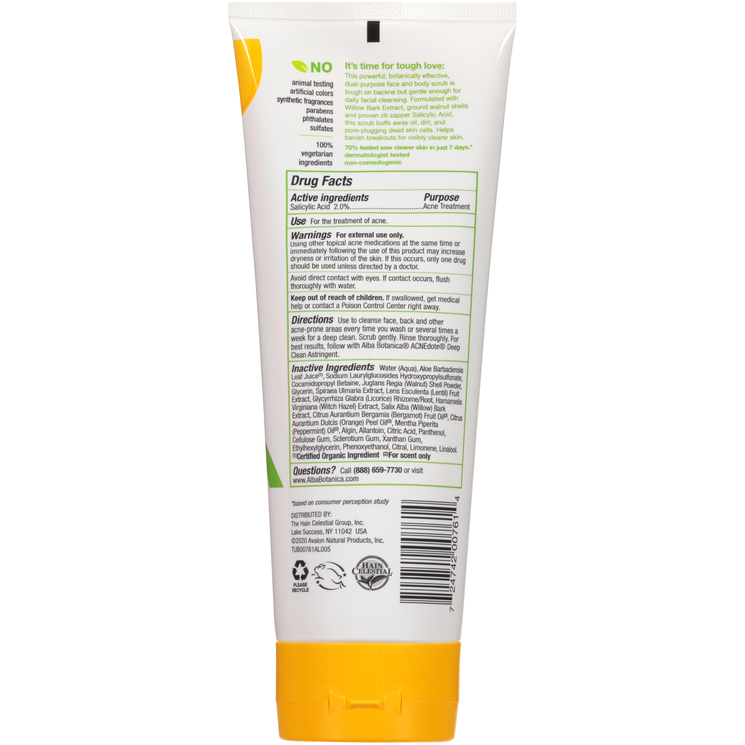 Alba Botanica Acnedote Maximum Strength Face & Body Scrub photo 5