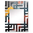 thumbnail image 2 of Designart "Stone Cubes in Yellow and Grey I" Abstract Marble Oversized Wall Mirror - Modern Abstract Entryway Big Wall Mirror - Multiple Color Options, 2 of 6