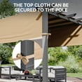 thumbnail image 6 of Aoxun 10'x12' Outdoor Retractable Pergola, Heavy-Duty Aluminum Pergola Patio, Modern Pergola with Retractable Sun Shade Canopy for Garden, Decks, and Backyards, 6 of 7