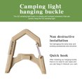 thumbnail image 3 of Light Hook Camping Gz Lamp Carabiner ABS GZ colgando para pesca al aire libre Caki, 3 of 3
