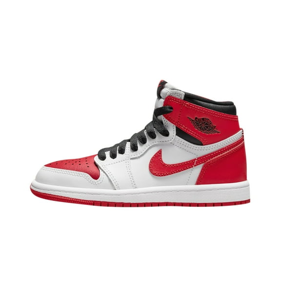 Big Kid's Jordan 1 Retro High OG "Heritage" Wht/University Red-Blk (575441 161) - 4.5
