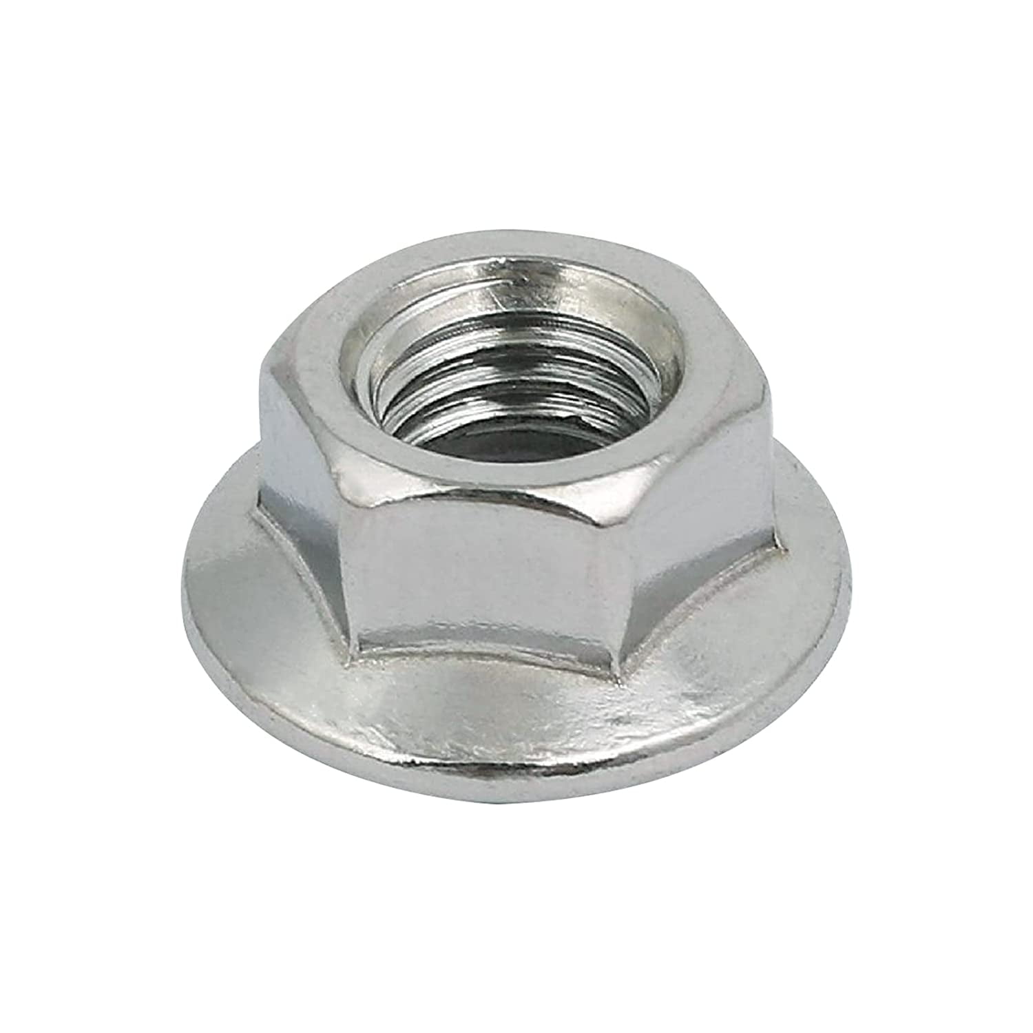 Bright Zinc Plated Flange nuts Serrated 10mm Pack of 24 *Top Quality! 