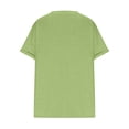 thumbnail image 6 of XIAONU Women's Plus Size Blouse Loose Short Sleeve V Neck Pullover Top Soft Casual Daily Streetwear Shirt, 6 of 7