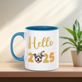 thumbnail image 5 of Hello 2025 Pitbull Celebrates Happy New Year Firework Balloon 11oz Accent Two-tone Mug Terrier Dog Lover Coffee Tea Cup - 02024, 5 of 5