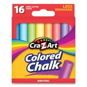 Cra-Z-Art Colored Chalk, Assorted Colors, 16/Pack, Each