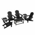 thumbnail image 4 of WestinTrends 7 Piece Hdpe Plastic Outdoor Patio Bar Set, Black, 4 of 13