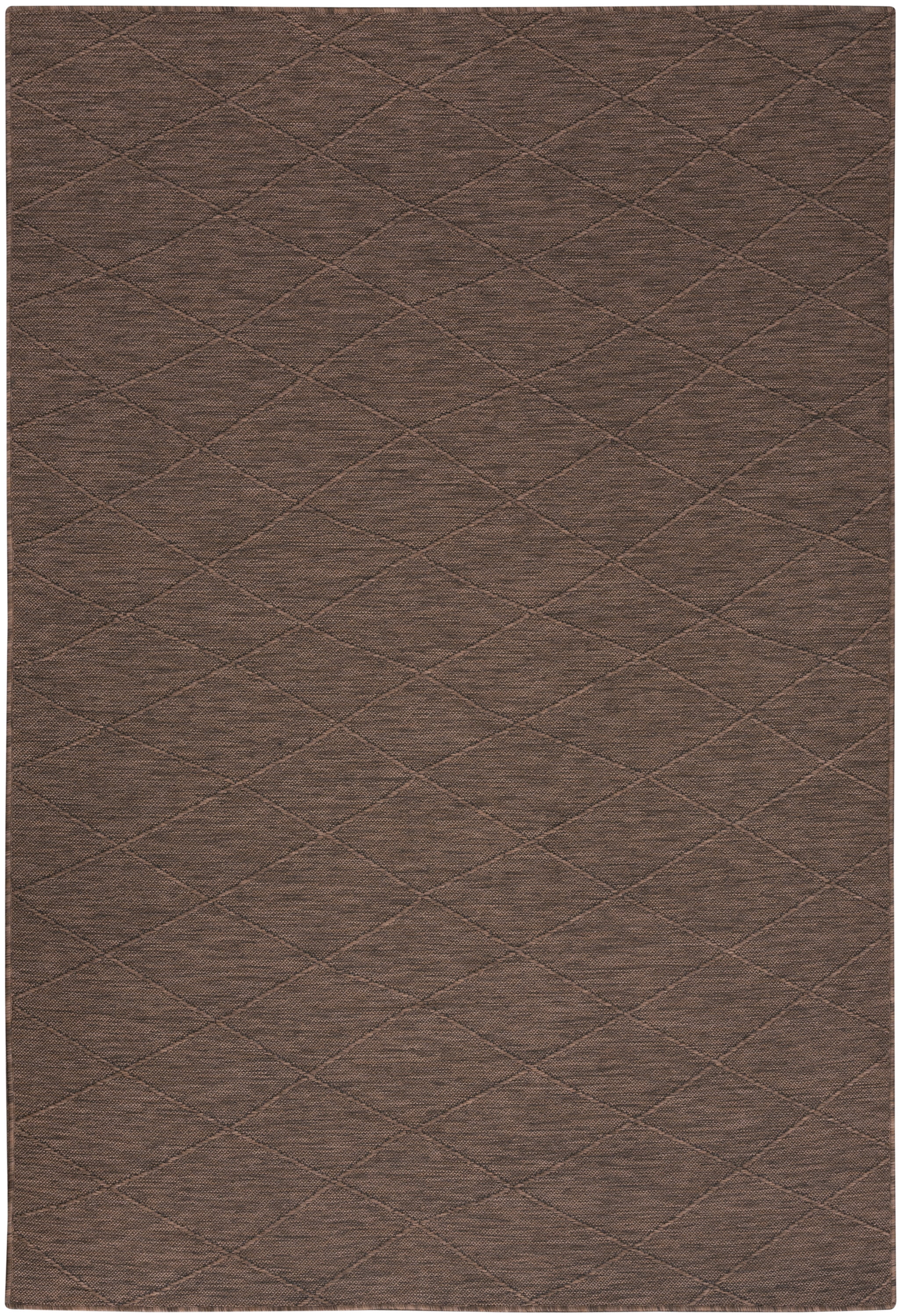 Nourison Practical Solutions Indoor/Outdoor Mocha 6' x 9' Area Rug (6x9)