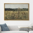 thumbnail image 2 of PixonSign Framed Canvas Print Wall Art Rustic Wildflower Country Landscape Nature Wilderness Illustrations Fine Art Farmhouse Floral Botanical Calm/Relax Cozy for Bedroom - 24"x36" Natural, 2 of 5