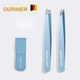 thumbnail image 3 of Stainless Steel Slanted Eyebrow Tweezer For Fine Hairs Removal Makeup Tool Combo, 3 of 6