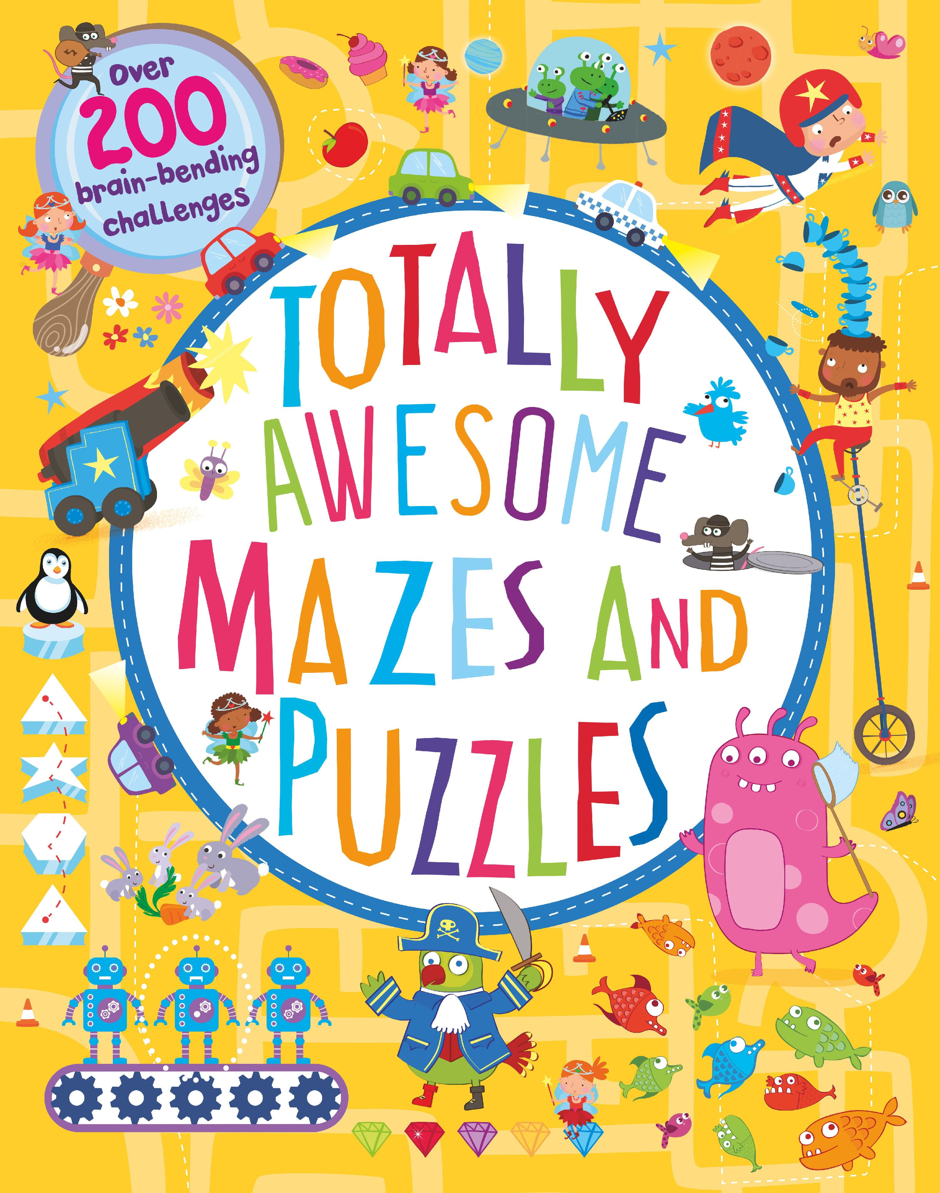 Brain 200. Maze Brain Puzzles. Child fun Maze Puzzle book. The Usborne big Maze book.