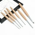 thumbnail image 2 of New crochet hook 6-12mm wooden stainless steel crochet needle knitting needle 12mm, 2 of 8