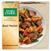 Healthy Choice Cafe Steamers Beef Merlot, Frozen Meal, 9.5 oz Bowl (Frozen)