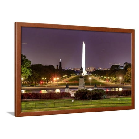 Qc Mall The Mall Monument Us Grant Memorial Evening Stars Washington Dc Framed Print Wall Art By BILLPERRY ()