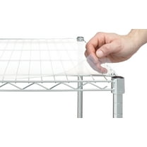 HSS Wire Shelf Liners for 18"x48" Wire Shelf, Opaque Plastic, 4-Pack, Hardware