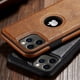 thumbnail image 2 of Funda de cuero ultrafina para iPhone, carcasa trasera suave a prueba de golpes para teléfono móvil iPhone 14, 13, 12, 11 Pro Max, XS, XR, X, SE, 7, 8 Plus, 2 of 4