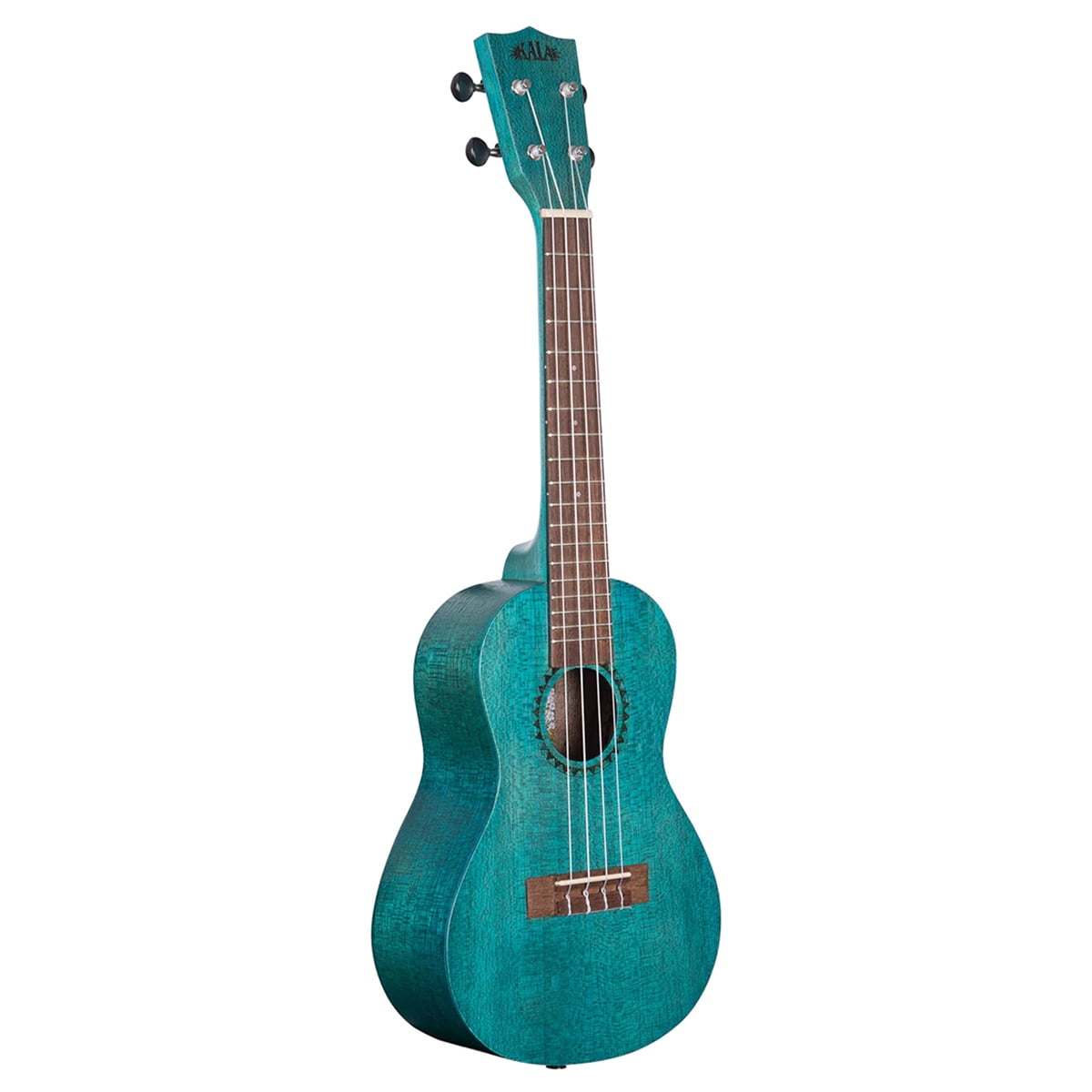 Kala Brand Music Co. Watercolor Meranti Collection, 4-String Ukulele, Right, Blue, Concert (KA-MRT-BLU-C)