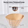 thumbnail image 5 of U-Taste Coffee Scoop 1 Tablespoon: 18/8 Stainless Steel Measuring Scooper for Ground Coffee, Bean, Powder, Espresso, 6.9in Long Handle Metal Meaure Spoon for Canister, Jar (1Tbsp/15ml, Silver), 5 of 10