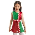thumbnail image 3 of Alvivi Kids Girls Striped Color Block Christmas Dress Up Shiny Layer Skirt Jumpsuit 6-16, 3 of 7