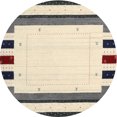 thumbnail image 1 of Ahgly Company Indoor Round Contemporary Golden Blonde Gold Solid Area Rugs, 5' Round, 1 of 6