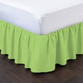thumbnail image 2 of D.N.G. BEDDINGS 1 Piece Dust Ruffle Bed Skirt, 18 Inch Deep Pocket, 800 Thread Cotton 100% Egyptian Cotton, Queen Size (60" x 80") Inch, Solid Sage, 2 of 2