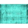 thumbnail image 1 of Ahgly Company Machine Washable Indoor Rectangle Persian Turquoise Blue Traditional Area Rugs, 7' x 9', 1 of 4