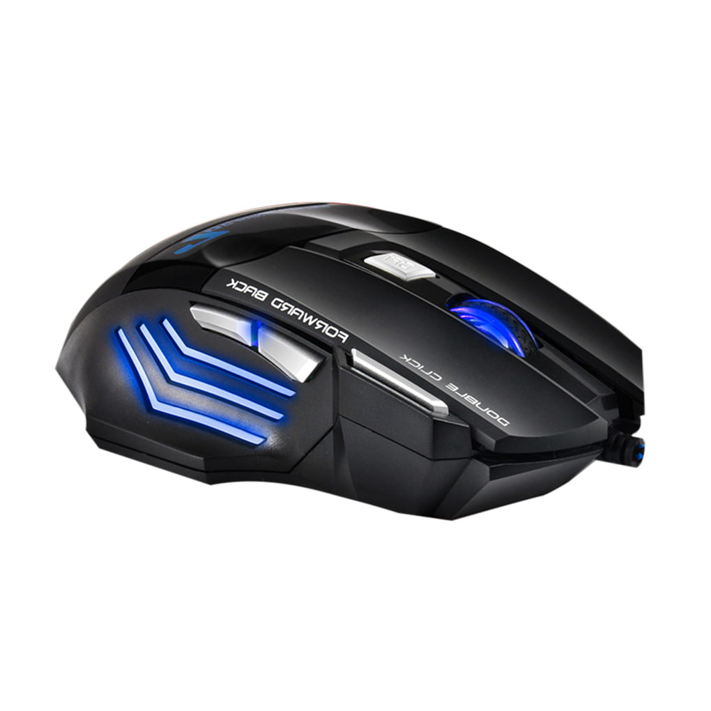 A 5500DPI USB Wired Gaming Mouse Adjustable 7 Buttons LED Backlit Professional Gamer Mice Ergonomic Computer Mouse for PC Laptop 