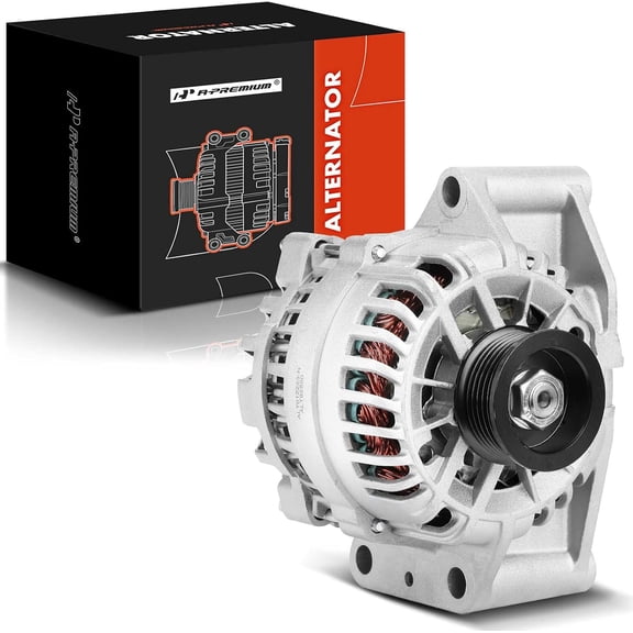 A-Premium Alternator Compatible with Lincoln LS 2000 2001 2002 V6 3.0L, 12V 110Amp CW 6-Groove Pulley, Replace# XW4UCC, XW4Z10346CCRM